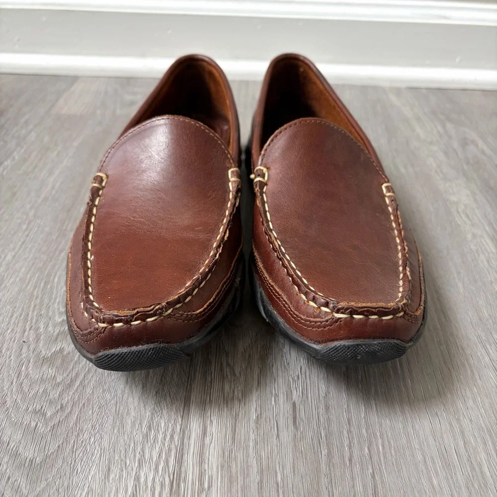 Allen Edmonds Boulder Venetian Driving Moccasin Men's Size 9.5 Brown Excellent